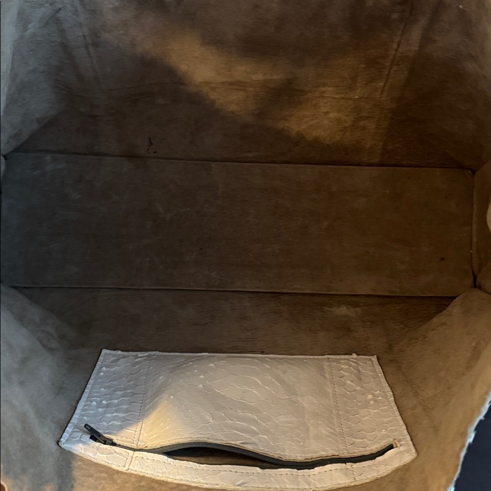 B. May white python tote - image 2